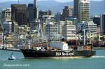 ID 6678 P&O NEDLLOYD TARANAKI (1981/29259grt/IMO 7900041, ex-AUSTRALIA STAR, PYRMONT BRIDGE, HINRICH OLDENDORFF, KAZIMIERZ PULASKI), Auckland, NZ. She has since been scrapped.