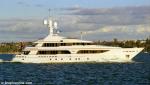 ID 8847 ARIA (2001/260 tonnes/47.55m. Renamed LADY ANASTASIA) - Built by Sensation Yachts of Auckland, New Zealand. At 156 feet (47.5 metres) she was the largest motor yacht to be built in New Zealand at the...
