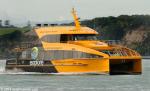 ID 11037 D6 - at speed passing Devonport on her way to the Auckland downtown ferry terminal. Since this picture the Explore Group ferry service has closed the vessels having now been assimilated into the...