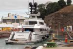 ID 9793 DRAGONFLY (2009/833grt/73.3m/240.49' loa, ex-SILVER ZWEI) moved into drydock at the Babcock NZ shipyard at Devonport, Auckland 21 Oct 2014. Built by Silver Yachts of Western Australia she has a range...