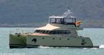 ID 11568 MUNGOJERRIE - a luxury catamaran built in Opua, Northland, seen heading to Auckland from Waiheke Island. ANYONE WITH ANY FURTHER DETAIL, PLEASE EMAIL.