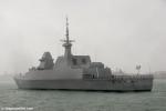 ID 8220 RSS STALWART (Pennant No.72/3200tonnes) - arrives in Auckland from Wellington in torrential rain. The ship is one of six Formidable-class multi-role stealth frigates which form 185 Squadron of the...