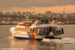 ID 11382 SEAFLYTE - built in 1993 and part of the Fullers ferry fleet in Auckland, seen here departing Birkenhead on her early morning commuter route, making for the central ferry terminal in downtown...