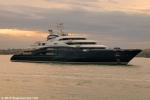 ID 9923 SERENE (2011/7830grt) - makes a dawn arrival in Auckland this morning (21 January 2015). 
Built by Fincantieri Yachts of Muggiano, Italy, SERENE is owned by Russian tycoon Yuri Shefler the name...