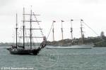 ID 10714 SPIRIT OF NEW ZEALAND (IMO 8975603) - the Spirit of Adventure Trust's training tall ship and the Chilean navy's tall ship ESMERALDA.