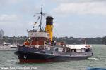 ID 10315 2016 AUCKLAND ANNIVERSARY DAY REGATTA TUG AND TOWBOAT RACE.  The stokers aboard preserved steam tug WILLIAM C. DALDY (1935/348grt/IMO 5390345) would be taking a well-earned breather at the end of the...