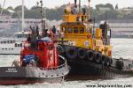 ID 10317 2016 AUCKLAND ANNIVERSARY DAY REGATTA TUG AND TOWBOAT RACE.  KORAKI (1985/125grt/IMO 8868484, ex-SEA TOW 21) and Thomson Towboats WAINUI get friendly after crossing the finish line.