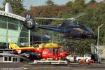 ID 9571 As a privately chartered helicopter departs the Mechanics Bay heliport, the Auckland-based WESTPAC RESCUE helicopter prepares to set out on another mission to transport injured people from motor...