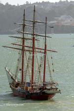 ID 12052 ALVEI - a 100 year-old sailing ship moored in Little Shoal Bay where she has, apparently been for the past few days.
The 38m three masted square-rigged schooner was built in Montrose, Scotland in...