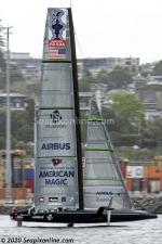 ID 12446 AMERICAN MAGIC - New York Yacht Club's AC-75 entry in the Prada Cup/Americas Cup held in Auckland in 2020/2021. AMERICAN MAGIC was eliminated in the Prada Cup races.
