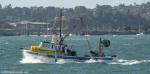 ID 14370 EIGHT BELLS (Reg. No. 2050) - a trawler based in Coromandel, looking very smart, outbound from Auckland.