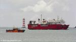 ID 12696 The 53m Tongan-flagged cargo-passenger ferry OTUANGA’OFA (2010/1534gt/IMO 9570357} arrives in Auckland today taking on bunker fuel soon after berthing. 
M/V Otuanga’ofa operates between the...