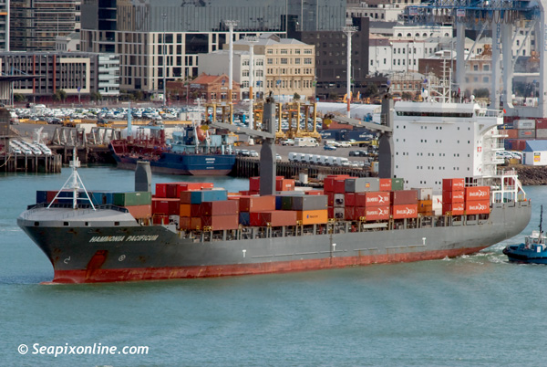 HAMMONIA PACIFICUM (2007/26435gt/IMO 9336191) in the stream outbound for Ensenada, Mexico from Auckland, New Zealand. 27 September 2011. Photo by SeapixOnline.com