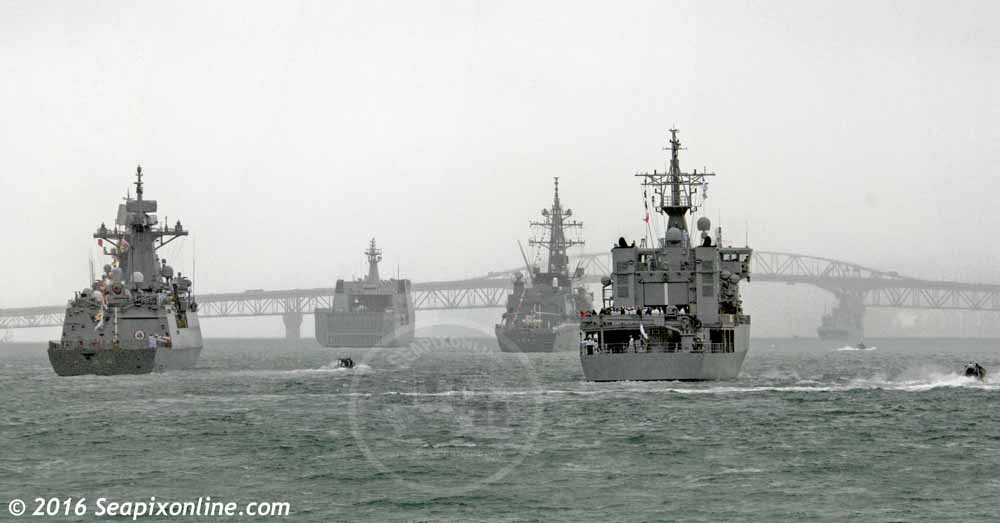 HMNZS Otago, ROKS Chungbuk, KRI Banda Aceh, JDS Takanami ID 10681