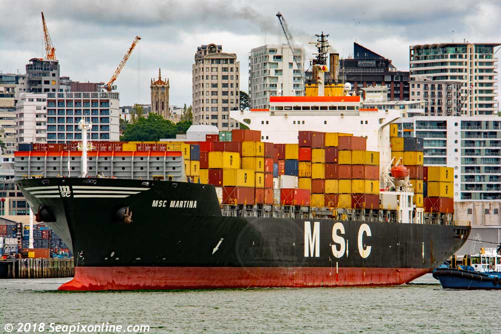 MSC Martina, Maersk Hong Kong, Hansa America 9060637 ID 11476