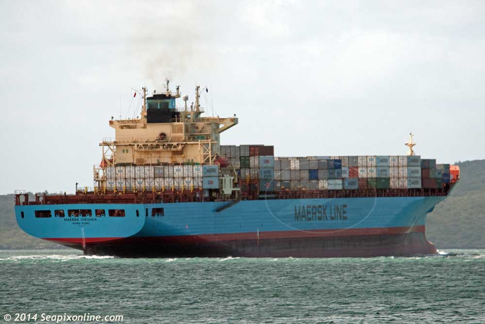 Maersk Virginia, Maersk Geelong 9235531 ID 9825