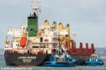 ID 11510 LANNA NAREE (2012/22641grt/33843dwt/IMO 9496939, ex-FREE ORION) - the Thai-flagged bulk carrier arriving into Auckland from Townsville approaches the Chelsea Sugar Refinery. Owned and managed by...