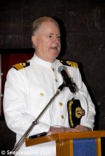 ID 5210 QUEEN MARY 2 (2003/148528grt/IMO 9241061) - Commodore Bernard Warner, Master of Queen Mary 2 and Cunard Commodore.