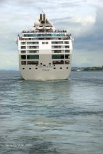 ID 6714 DAWN PRINCESS (1997/77441grt/IMO 9103996) departing from Auckland, NZ bound for Melbourne, Australia. She is due to transfer from Princess Cruises to P&O Australia in 2017 and sail under the name...