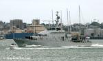 ID 7068 HMNZS TAUPO (P3570) the last of four IPV's (inshore patrol vessels) departs Devonport Naval Base in Auckland bound for Tauranga to assist in the salvage of the container ship Rena, run aground on...