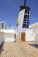 ID 5010 PACIFIC SUN (1986/47546grt/IMO 8314122, ex-JUBILEE. Renamed HENNA in 2012 and HEN prior to scrapping in 2017) - the jogging track on Verandah Deck.