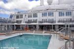 ID 5219 QUEEN MARY 2 (2003/148528grt/IMO 9241061) - The pool on Pool Terrace at the stern on Deck 8. 