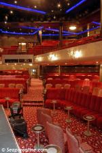 ID 5246 QUEEN MARY 2 (2003/148528grt/IMO 9241061) - the Royal Court Theatre located forward on Decks 2 & 3L.