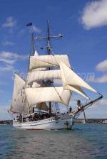 ID 5090 SOREN LARSEN, Auckland Anniversary Day Regatta, NZ. SOREN LARSEN is a 125grt brigantine built in 1949 in Denmark. Although formerly registered in Colchester, England, she was for some years homeported...