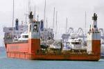 ID 5083 SUPER SERVANT 4 (1982/12642grt/IMO 8025343) a semi-submersible operated by Dockwise Shipping B.V. of The Netherlands, arriving for bunkering at Wynyard Wharf, Auckland, NZ.