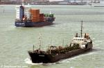 ID 6693 WHITMARINER (1979/1363grt/IMO 7813169, ex-PALLIETER, PIERRE LAFFITTE, SARA BELLE. Renamed MT MORRIS) a bunkering tanker operated by John Whittaker Tankers Ltd, passes down river at Southampton,...