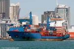 ID 10210 ANL ELINGA (2010/18326gt/IMO 9433054, ex-VITA N, NOBLE ANTARES, OS MARMARIS, CAPE NEMO) sails from Auckland's Fergusson Container Terminal bound for Wellington. She is owned and managed by Navios...