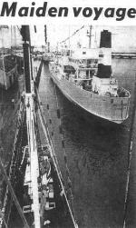 ID 10576 WESTPORT (1976/3091grt/IMO 7423249. Renamed FJORDVIK in 2016) - Cutting from Auckland Star newspaper showing WESTPORT maiden call at the Port of Onehunga on 27 March 1976. Renamed FJORDVIK in 2016 she...