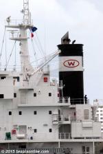ID 10114 DAIWAN FORTUNE (2015/22314grt/35531dwt/IMO 9713820) - funnel livery of Wisdom Line.