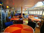ID 7469 DISNEY WONDER (1999/83308grt/IMO 9126819) - the Beach Blanket buffet aft on Deck 9.