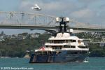 ID 10273 EQUANIMITY designed by and completed by Oceanco in The Netherlands last year, arrives in Auckland today (28 Dec 2015) following a passage from Incheon, S. Korea. 
Her interior is by Andrew Winch...