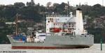 ID 10579 FJORDVIK (1976/3091grt/IMO 7423249, ex-WESTPORT) - Almost exactly on the stoke of 1100 a.m. today the final commercial shipping movement at the Port of Onehunga saw Holcim Cement's former cement...
