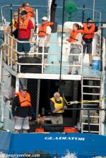 ID 8625 GLADIATOR - displaying good water safety.... each and every person wearing lifejackets.... including 