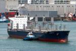 ID 10220 GLENGYLE (2015/23269grt/37679dwt/IMO 9727285) - newly built bulker sails from Auckland for New Plymouth following her maiden call. She is owned and managed by Uni Ships and Management of Hong Kong.