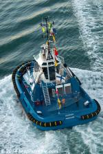 ID 9650 HAURAKI (2014/250grt/124dwt/IMO 9681015) - Ports of Auckland's latest tug fleet addition arriving in Auckland direct from her builders. Sailed from China to New Zealand the Damen ASD tug was built in...