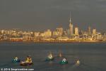 ID 9658 HAURAKI (2014/250grt/124dwt/IMO 9681015) - Ports of Auckland's latest tug fleet addition arrives in Auckland to a glorious winter sunrise. The preserved 1935-built steam tug WILLIAM C DALDY and the...