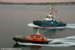 ID 9654 HAURAKI (2014/250grt/124dwt/IMO 9681015) - Ports of Auckland's latest tug fleet addition arriving in Auckland direct from her builders. Sailed from China to New Zealand the Damen ASD tug was built in...