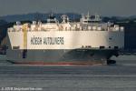 ID 11304 HOEGH JEDDAH (2014/58531grt/20407dwt/IMO 9673381) inbound to Auckland from Brisbane, Australia, part of a recently introduced monthly roro service between Europe and Australia/NZ which includes a call...
