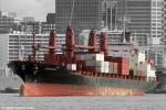 ID 7894 KWEICHOW (1994/18451grt/IMO 9070694, ex-TASMAN ENDEAVOUR, ex-CARIBBEAN CHALLENGER) departs Auckland, NZ en-route for Tauranga, following her maiden call in the City of Sails. Her crew must have that...