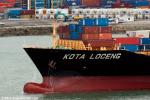 ID 9467 KOTA LOCENG (2013/41678grt/51822dwt/IMO 9628336. Renamed KOTA APL in Dec 2016, KOTA LOCENG in 2018) departs Auckland's Ferguson Container Terminal bound for Lyttelton. She is owned and managed by...
