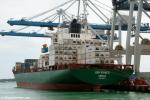 ID 7632 LISA SCHULTE (2006/35975gt/IMO 9309277, ex-CSAV PANAMBY) loading at Auckland's Fergusson Container Terminal, New Zealand.