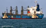 ID 11953 LODESTAR PACIFIC (2015/21165grt/33393dwt/IMO 9726853) - enters the port of Geelong, Victoria, Australia. Owned and managed by Mitsui & Co on behalf of Fukuyo Kisen/Valiant Eagle both of Tokyo, Japan.