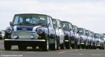 ID 8512 PORT OF SOUTHAMPTON - Hundreds of the ever-popular Mini's await loading aboard car carriers in Southamptons' eastern docks vehicle consolidation compounds.