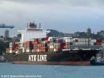 ID 9357 NYK FUTAGO (2011/44925grt/52190dwt/IMO 9487524) berths at Fergusson Container Terminal, Auckland, her maiden call at the port.