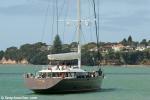 ID 8272 OHANA - newly launched on 28 October 2012, the stunning 50m flybridge sloop takes to the waters of Auckland's Waitemata Harbour after having just completed stepping her 63.1m mast while alongside at...