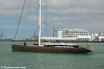 ID 8265 OHANA - newly launched on 28 October 2012, the stunning 50m flybridge sloop takes to the waters of Auckland's Waitemata Harbour after having just completed stepping her 63.1m mast while alongside at...